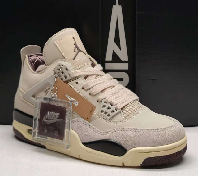 Air Jordan 4 Retro Ma Maniere Fossil Stone